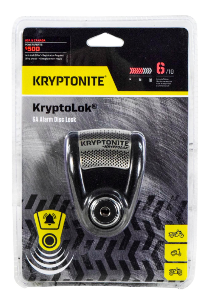 Kryptonite KryptoLok 6A — bloque-disque avec alarme
