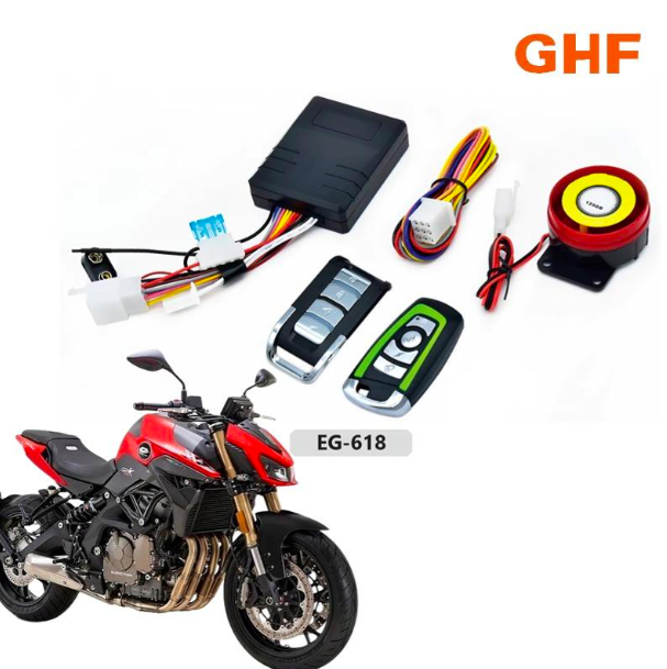 Alarme GHF EG-618 — sirène & 2 télécommandes