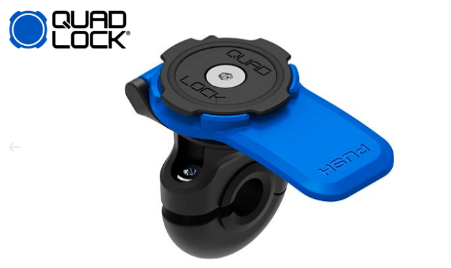 Quad Lock — support guidon avec levier Push