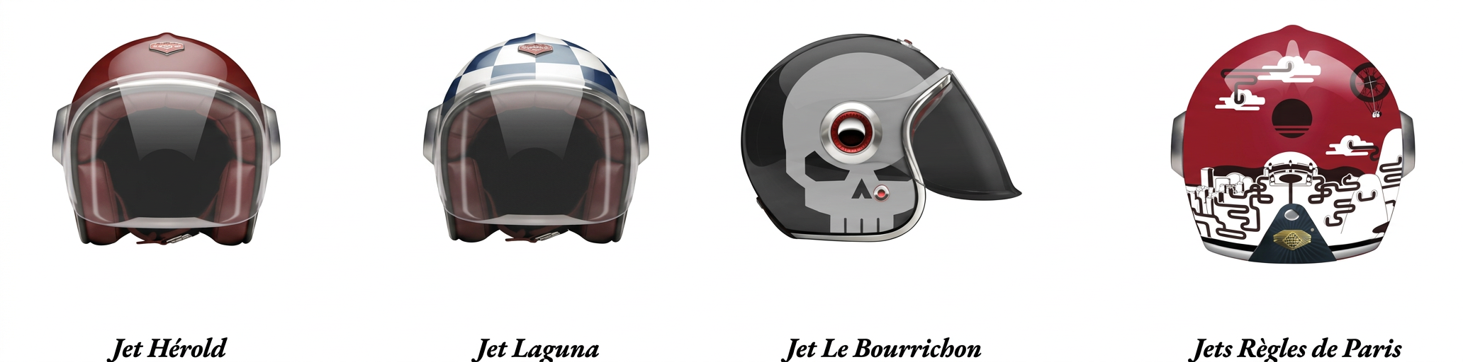 Ruby Jet Hérold, Jet Laguna, Jet Le Bourricbon et Jets Règles de Paris