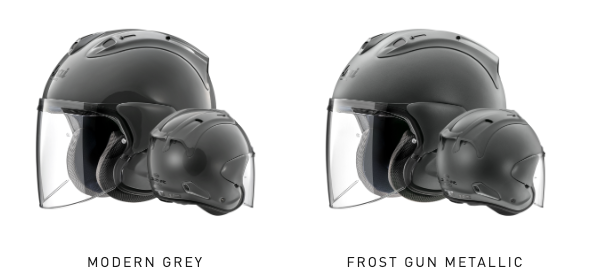 Arai Modern Grey et Frost Gun Metallic