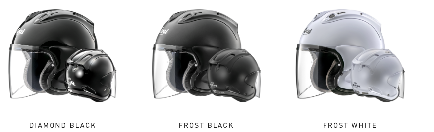 Arai Diamond Black, Frost Black et Frost White